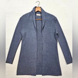 Croft & Barrow Modern Gray Open Front Knit Cardigan Sweater Size S